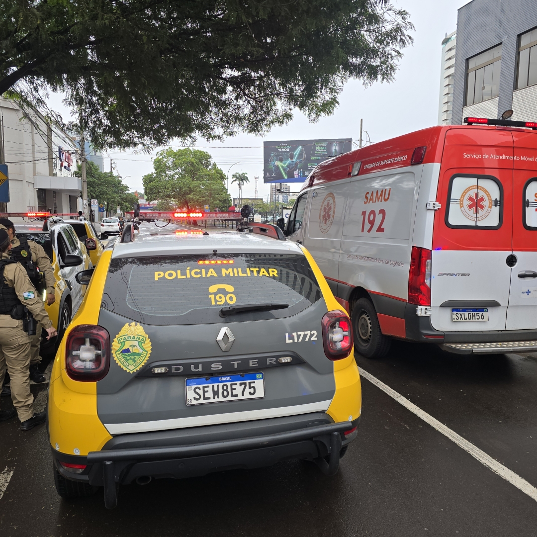 Homem sofre ferimentos graves após ser espancado no centro de Maringá