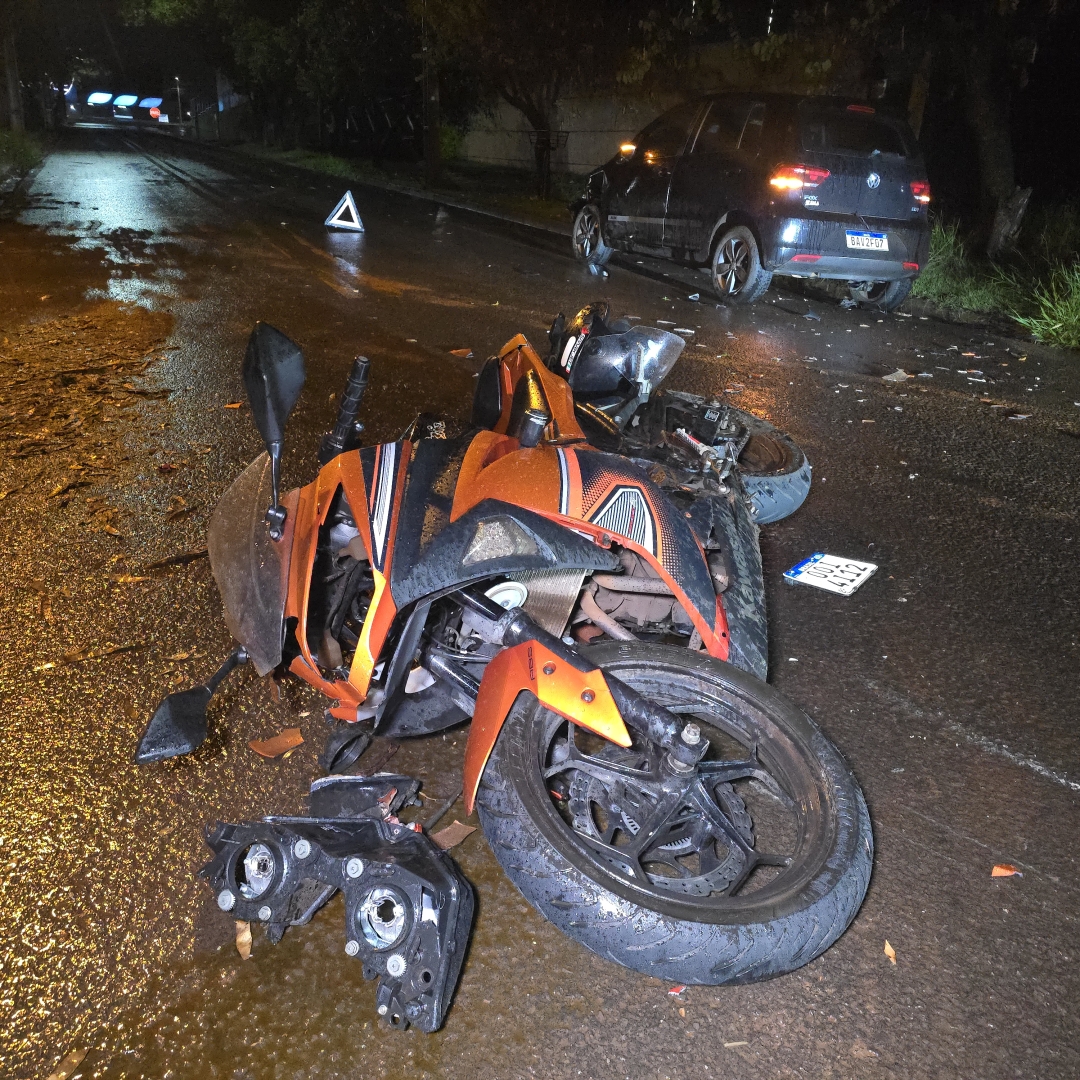 Casal sofre acidente grave no Jardim Olímpico