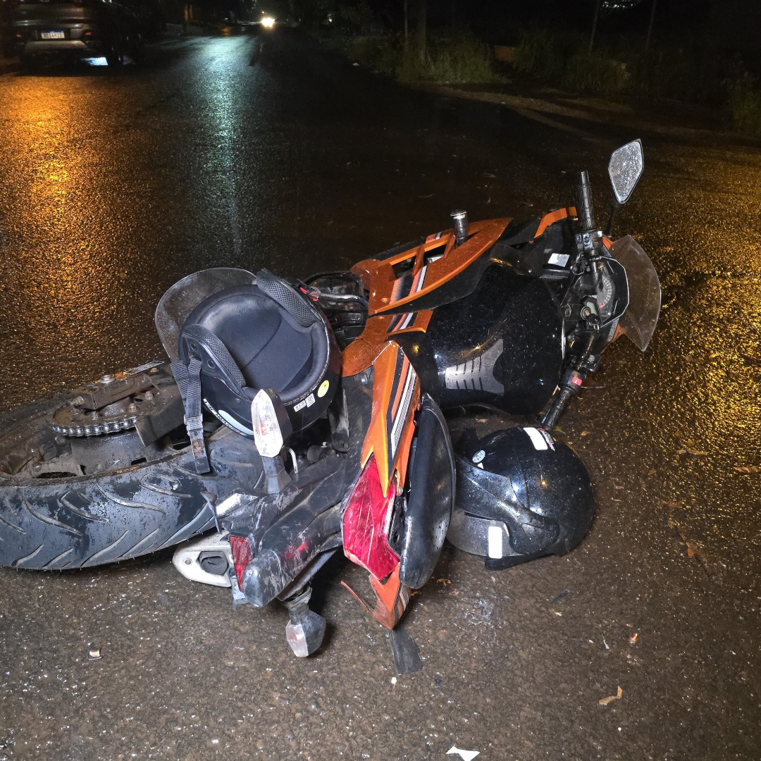 Casal sofre acidente grave no Jardim Olímpico