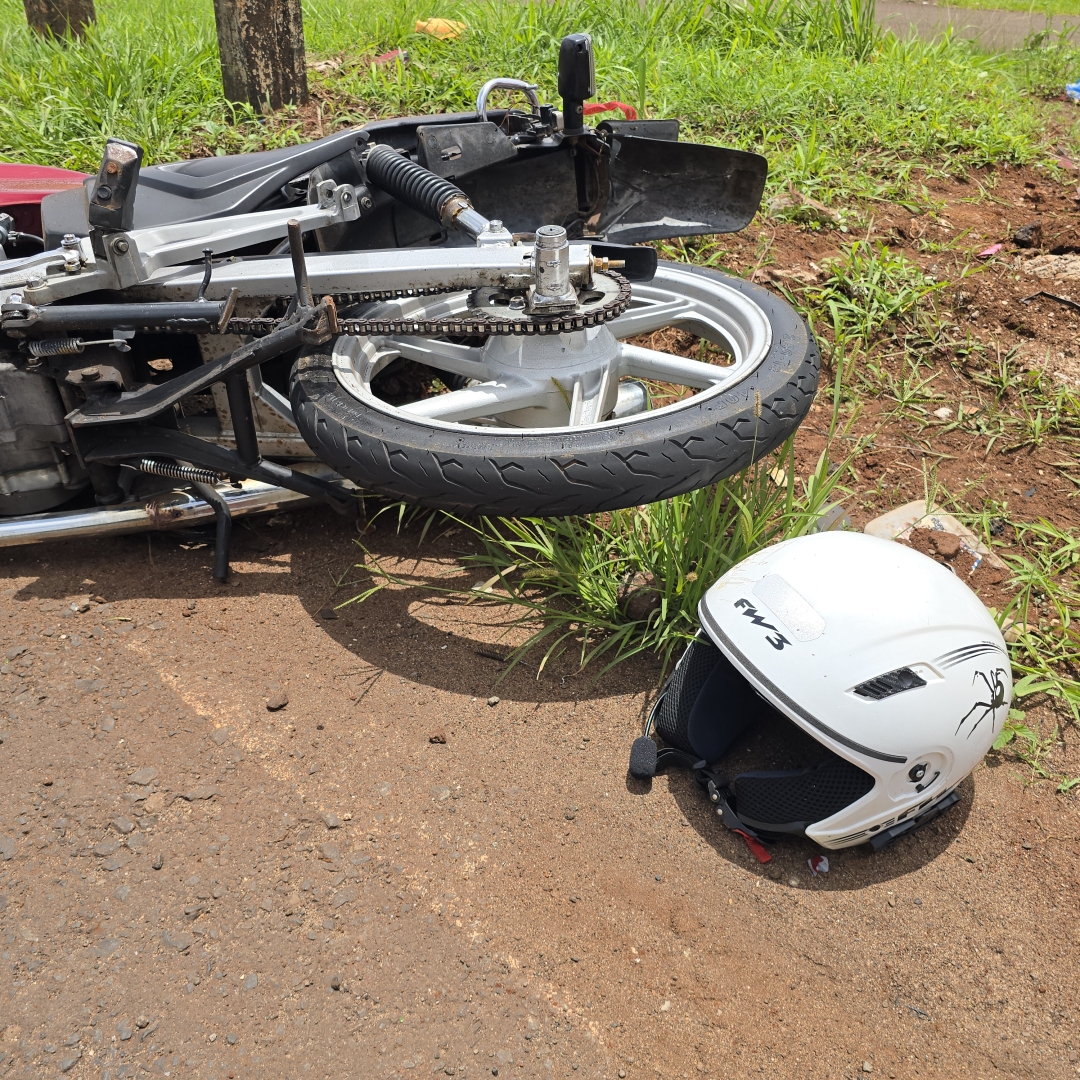 Motociclista morre de acidente na frente do Parque de Exposições de Maringá