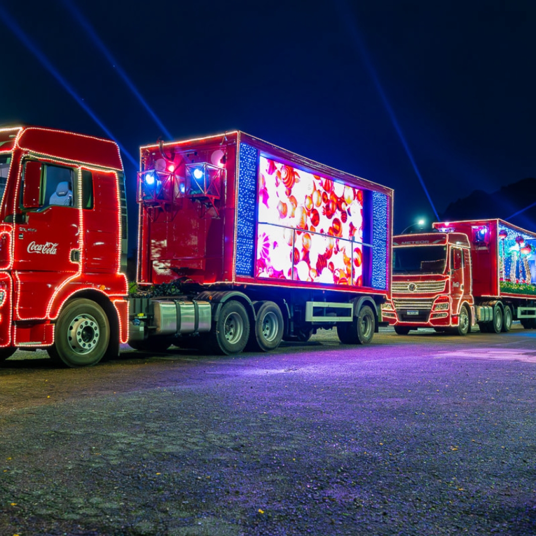 Caravana de Natal da Coca-Cola passará por Maringá, Sarandi e Mandaguaçu 