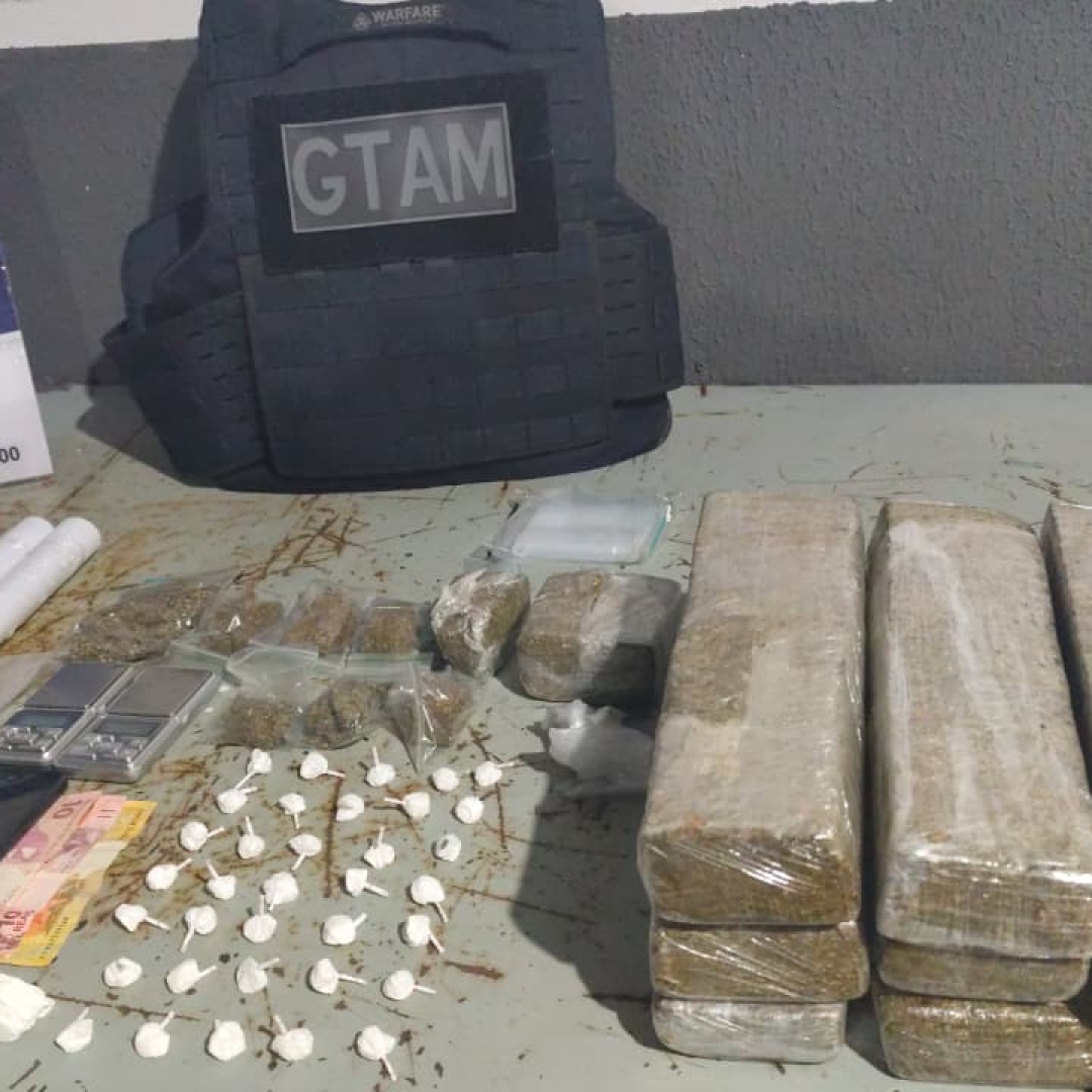 Guarda Municipal de Sarandi prende homem com grande quantidade de drogas