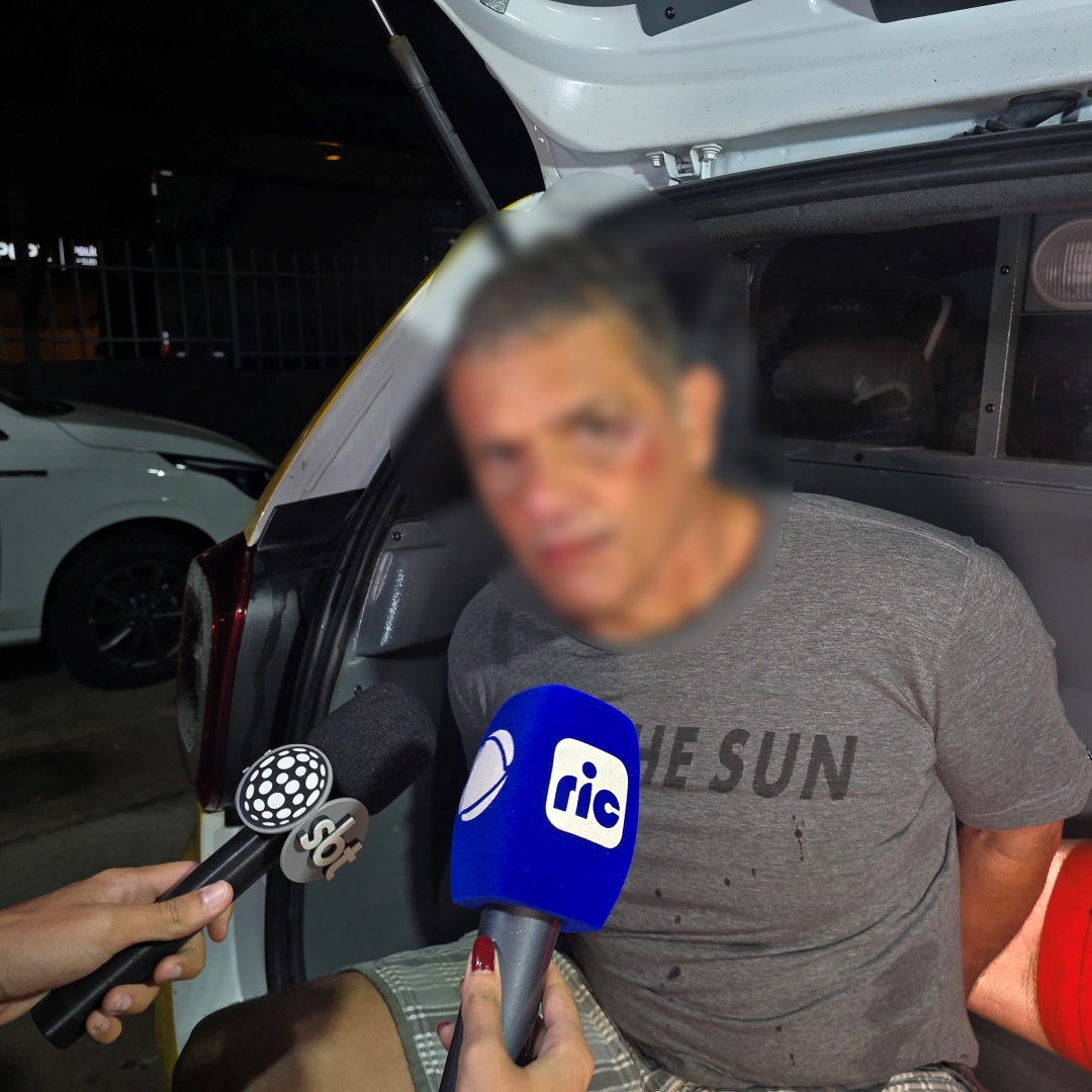 Homem acusado de se masturbar para adolescente leva surra antes de ser preso