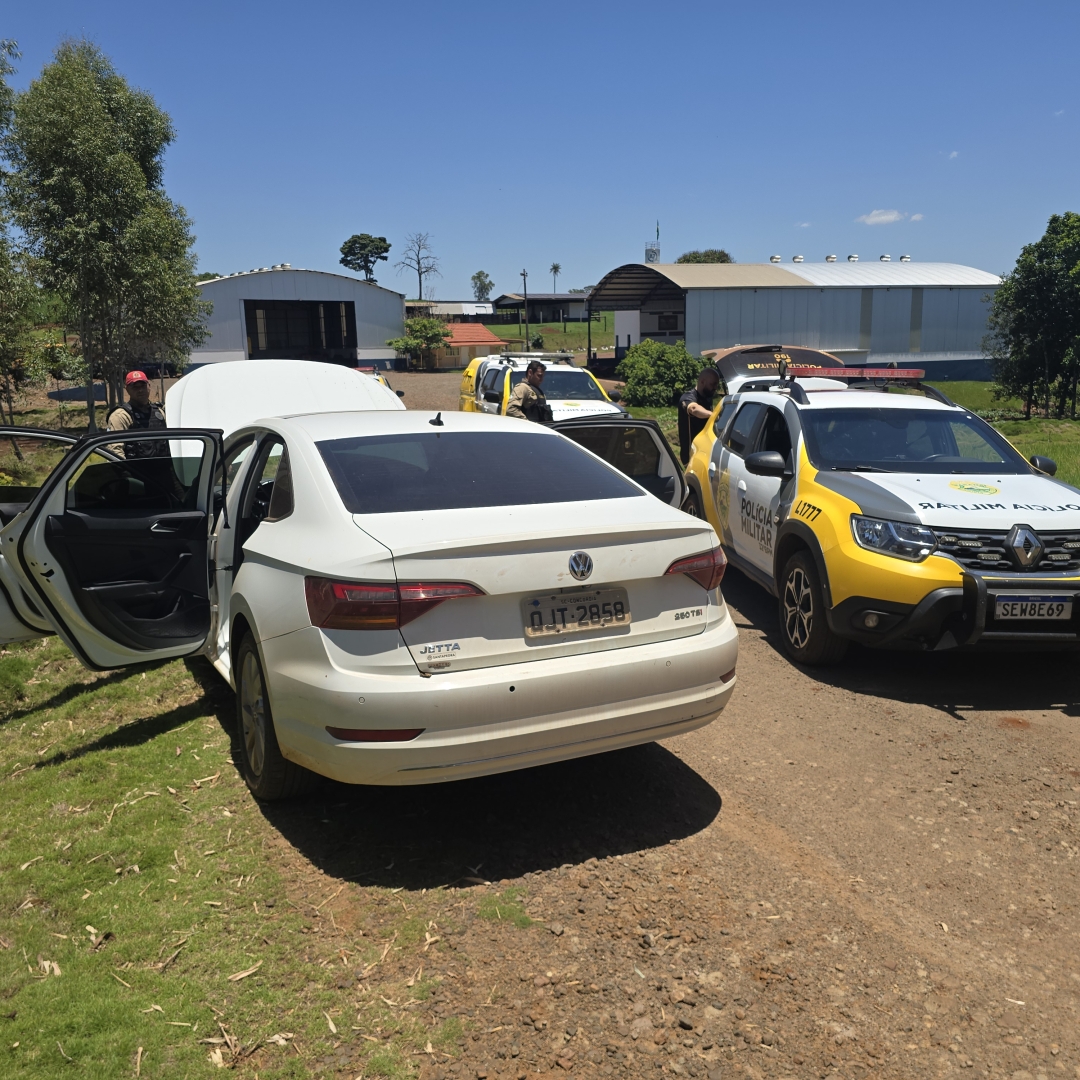 Cerco policial na área rural de Ivatuba termina com homem preso e veículos apreendidos