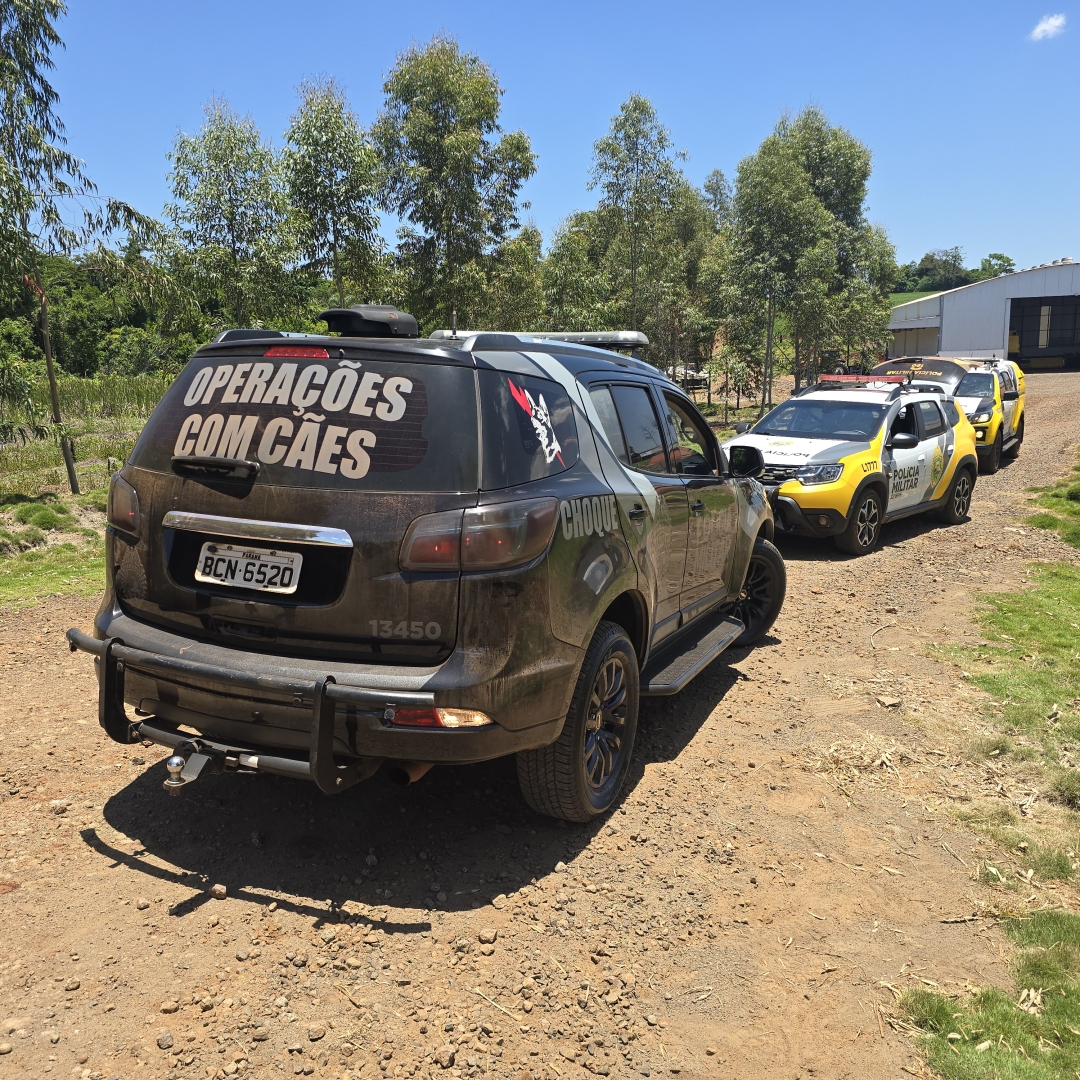 Cerco policial na área rural de Ivatuba termina com homem preso e veículos apreendidos