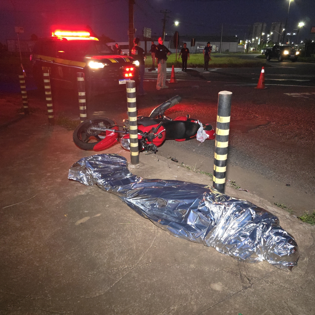 Homem de 41 anos morre de acidente de moto em Maringá