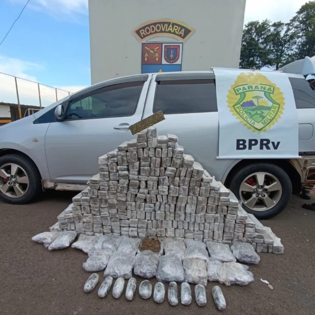 Homem é preso com grande quantidade de drogas após ser abordado próximo do aeroporto