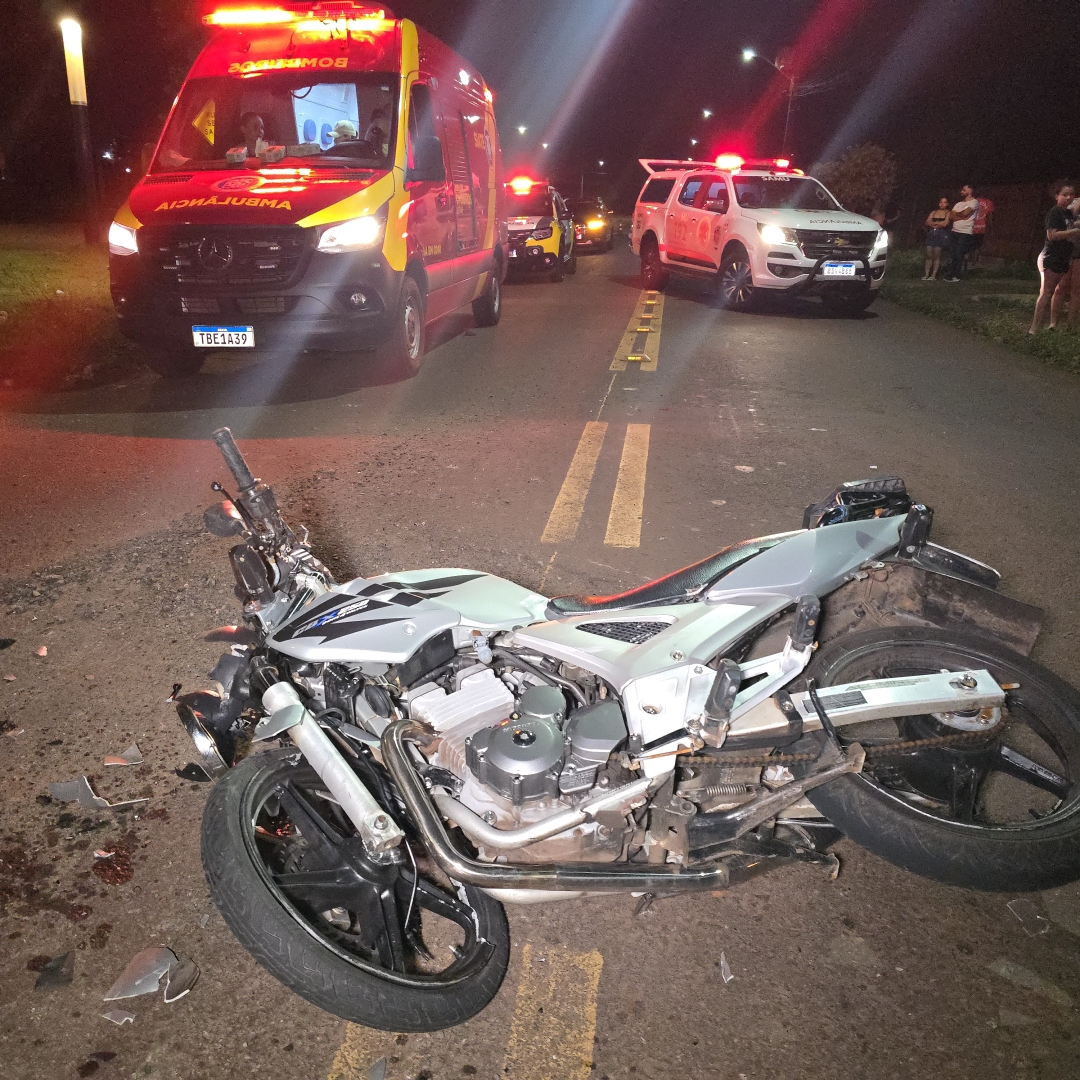 Casal fica gravemente ferido após sofrer acidente em avenida do Eurogarden