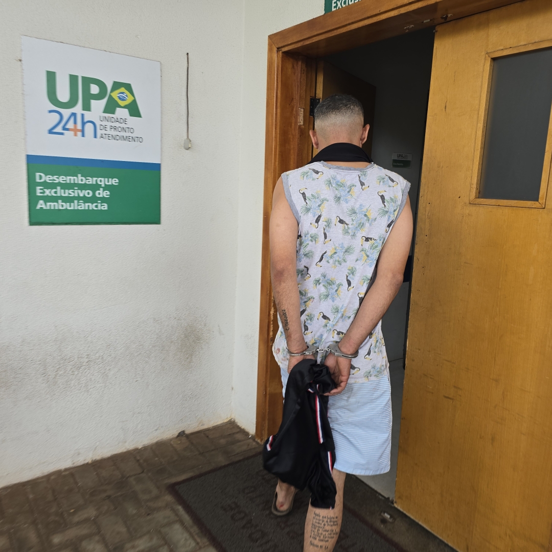 Briga em família termina com um esfaqueado e uma mulher ferida na cabeça