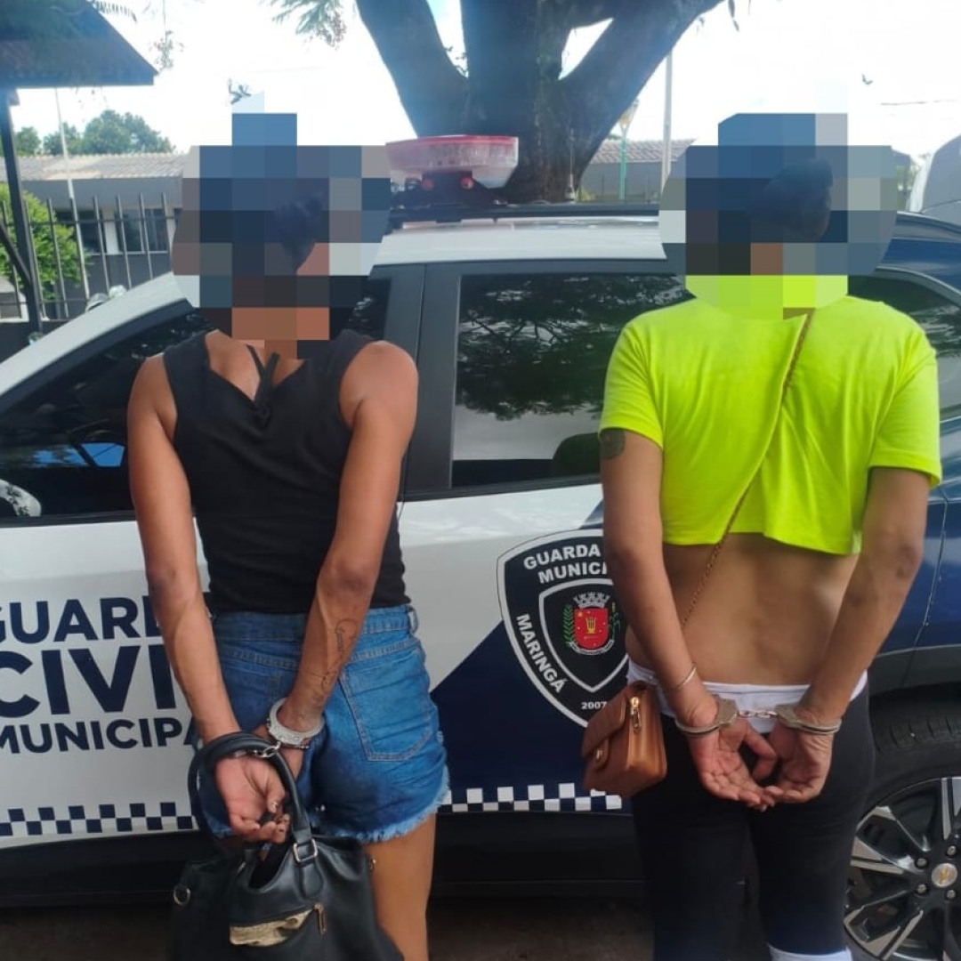 Duas travestis são presas após praticarem roubo no centro de Maringá