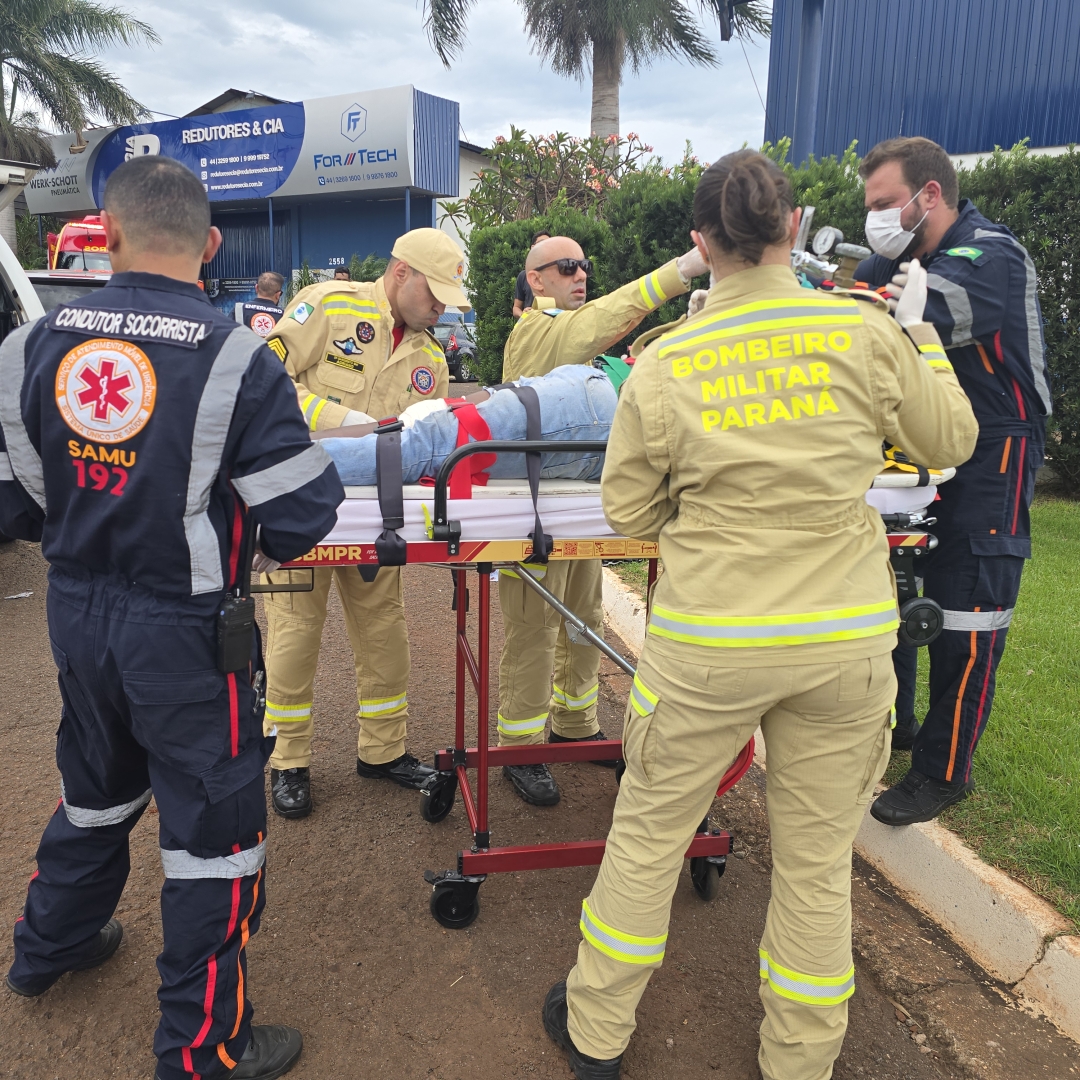 Motociclista de 36 anos sofre acidente grave no Contorno Sul