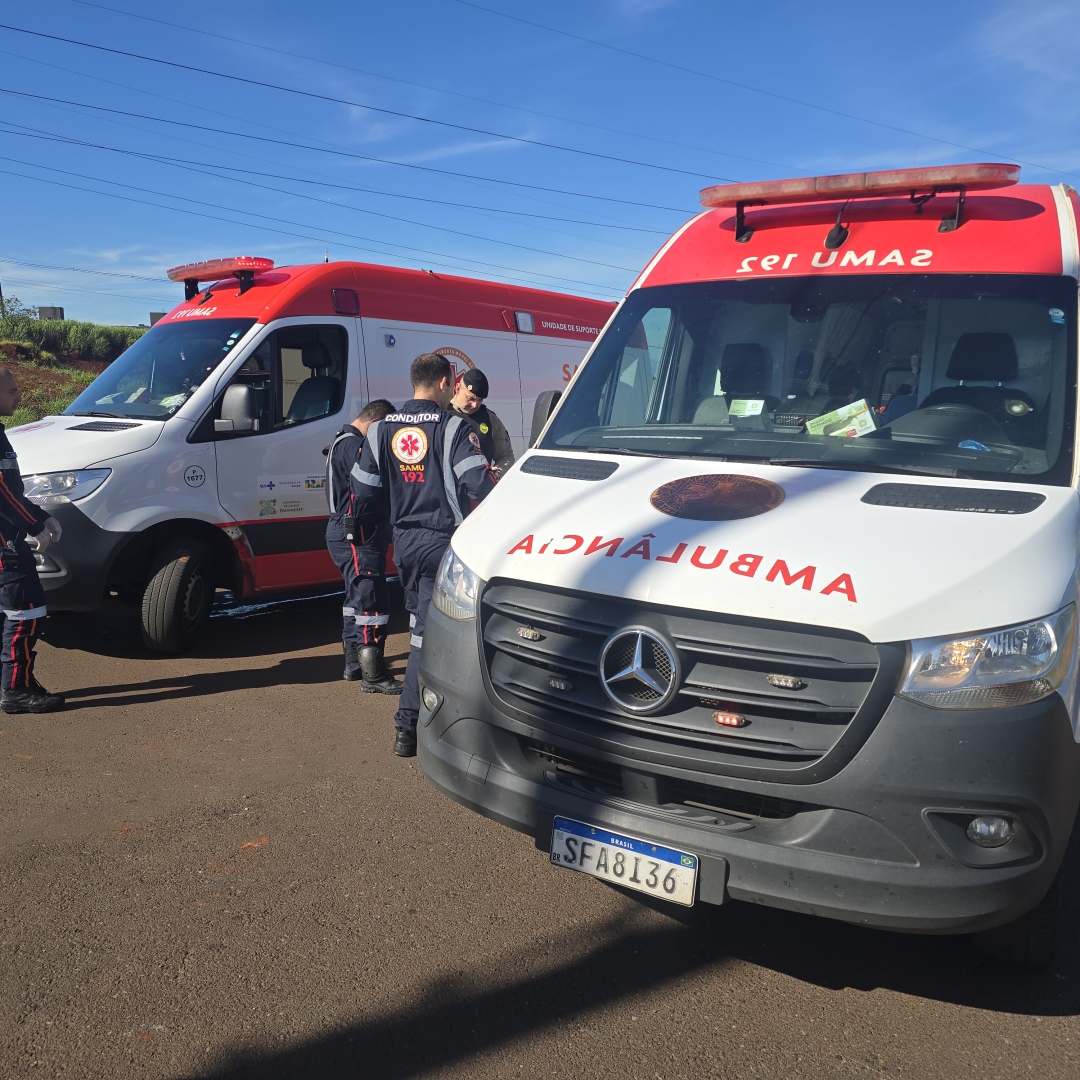 Mulher é entubada após sofrer acidente gravíssimo no Conjunto Santa Felicidade