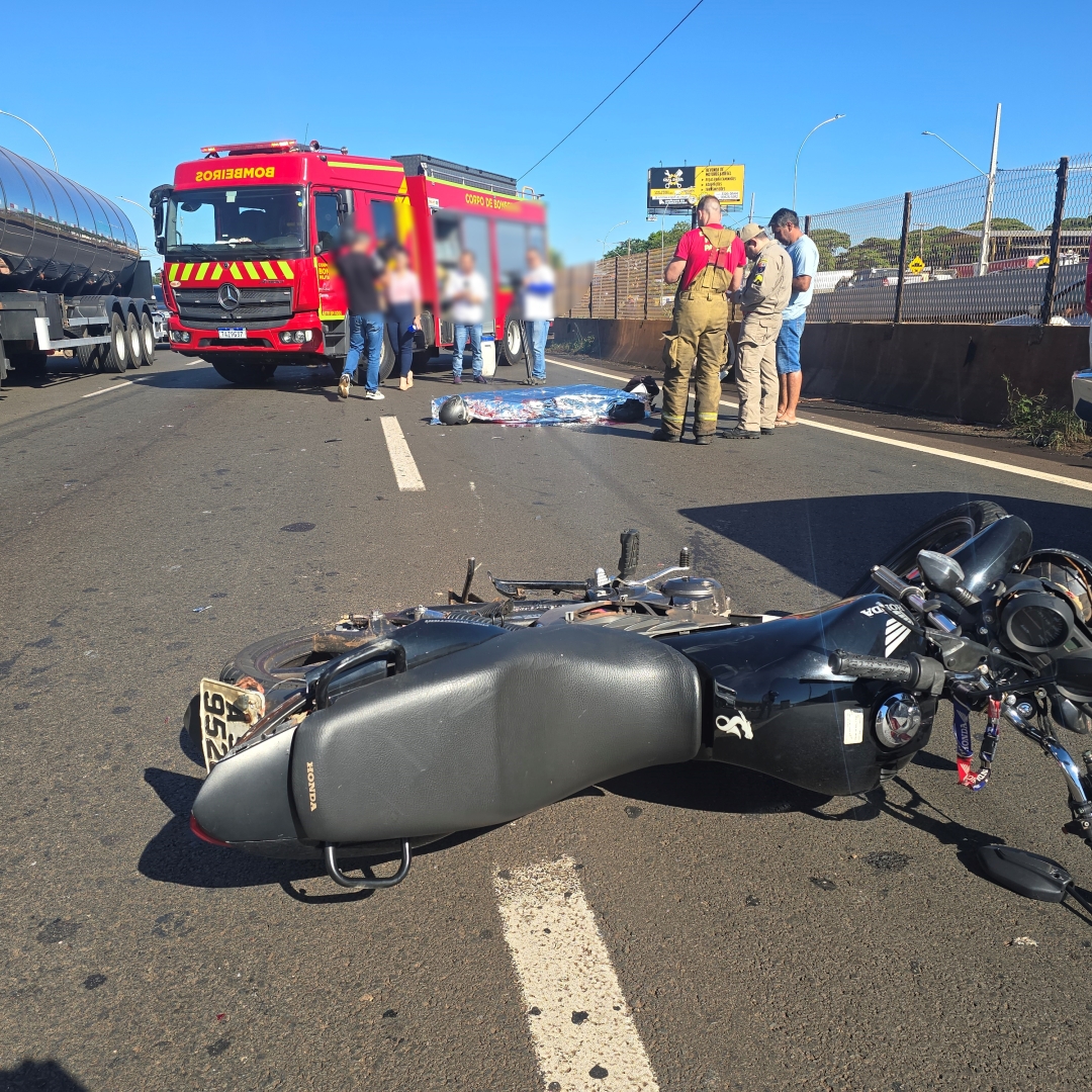 Garupa de moto morre de acidente na rodovia de Sarandi