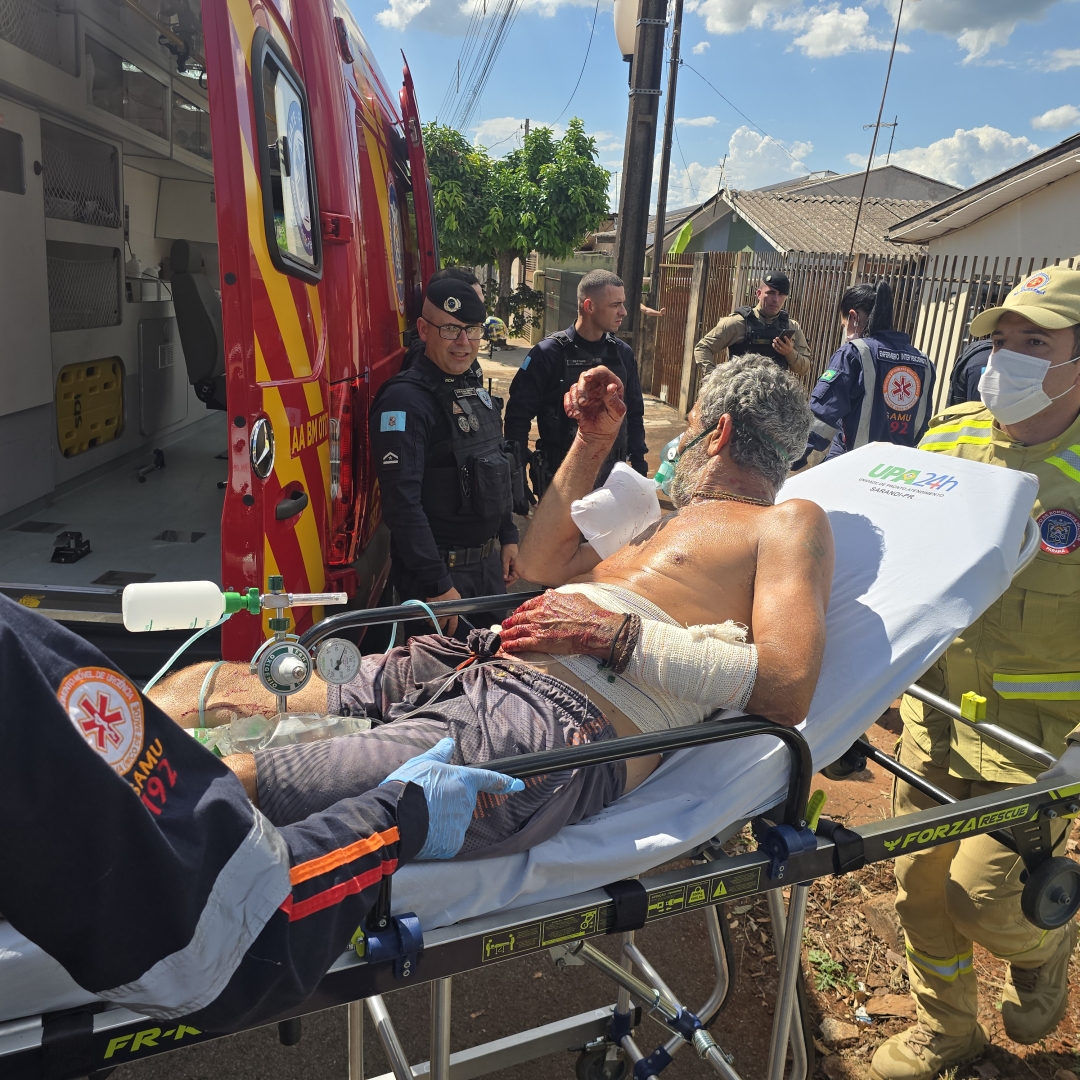 Homem de 57 anos é ferido por faca na cidade de Sarandi