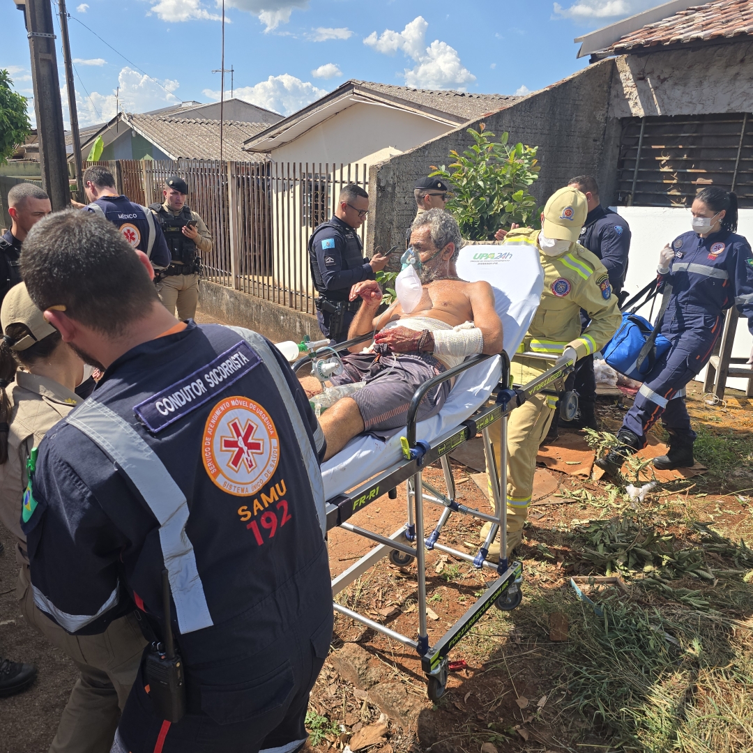 Homem de 57 anos é ferido por faca na cidade de Sarandi