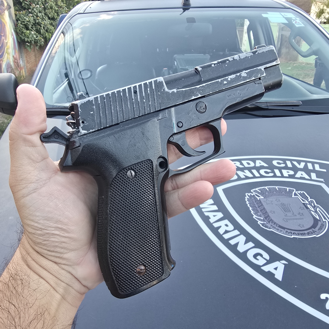 Ladrões são presos pela ROMU de Maringá com simulacro de arma e carro furtado