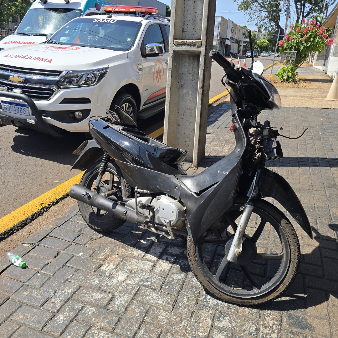 Motociclista sofre acidente grave na Vila Santa Izabel