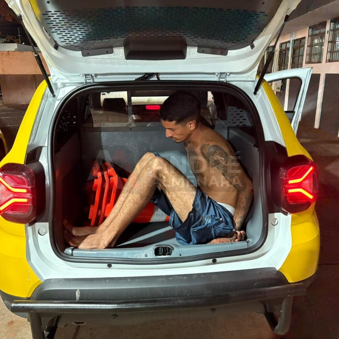 Suspeito de roubar dinheiro e moto de um comércio em Maringá é preso pela PM