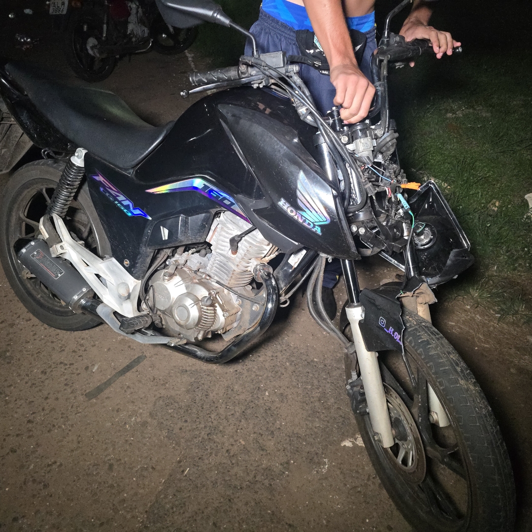 Catador de recicláveis sofre acidente grave ao ser atropelado por moto na rodovia PR-317