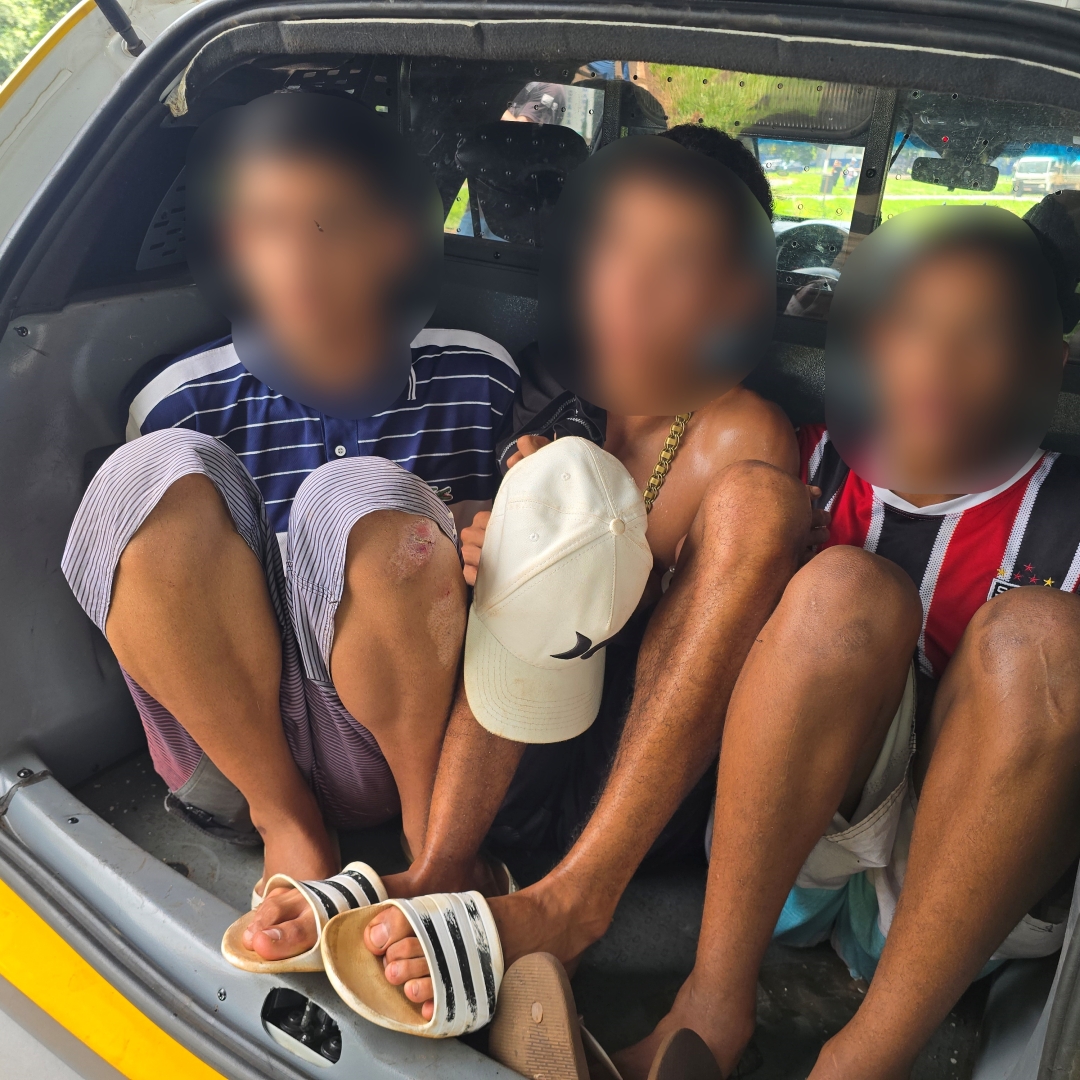 Polícia Rodoviária Estadual prende três criminosos de Floresta com carro roubado