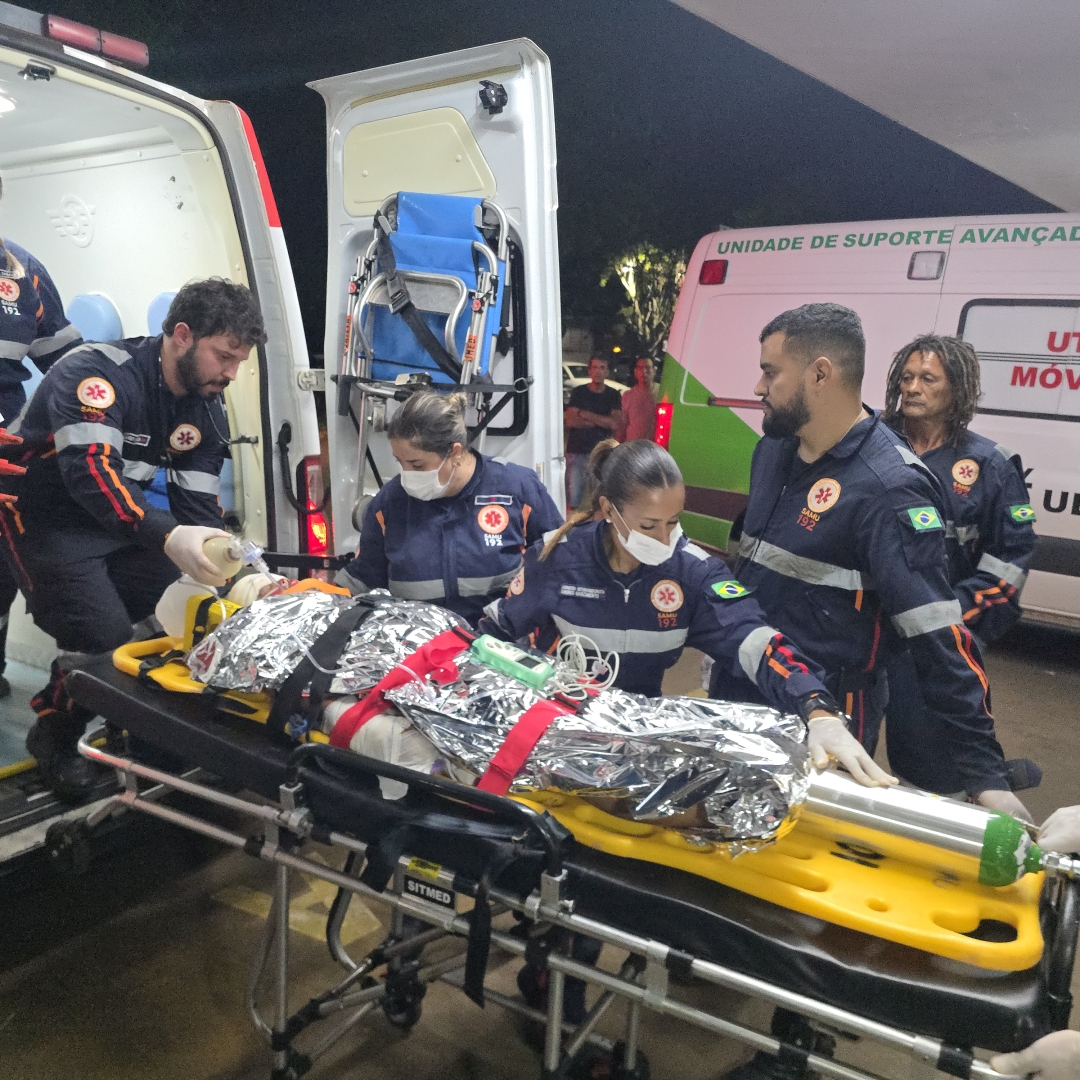 Criança de 6 anos é entubada após sofrer queda de bicicleta