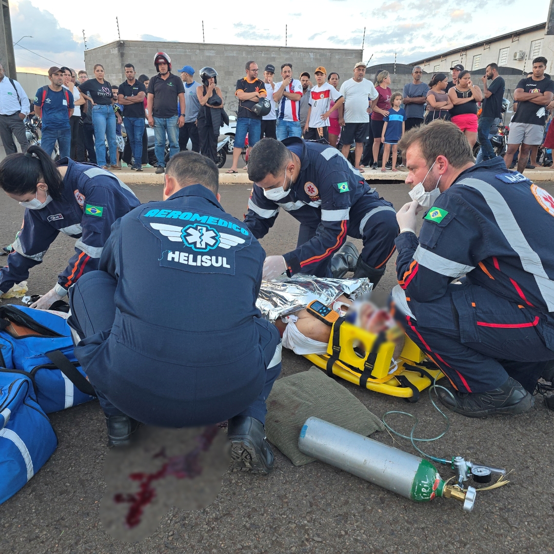 Pedestre atropelado por moto em Paiçandu morre no hospital