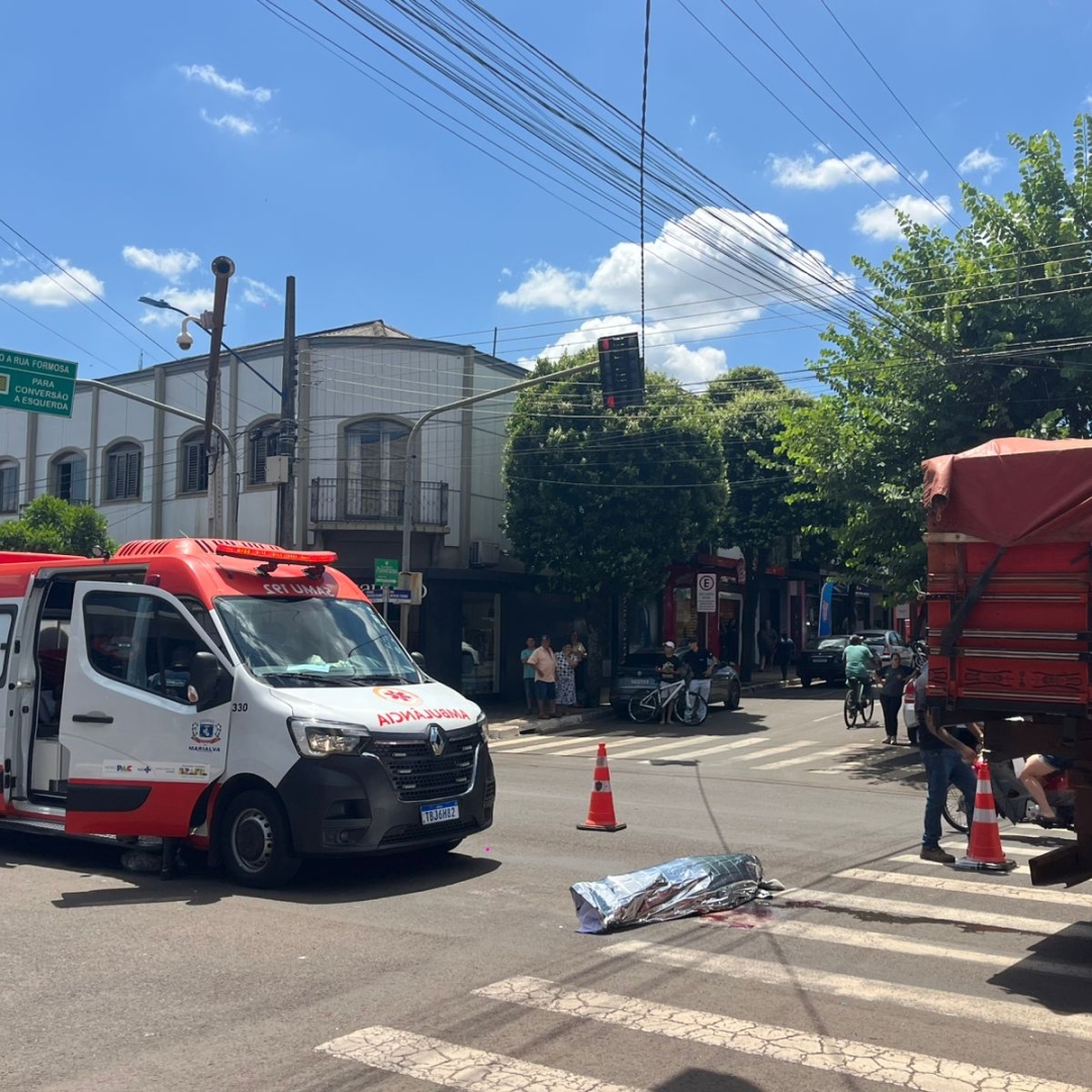 Motorista sem habilitação atropela e mata idoso no centro de Marialva