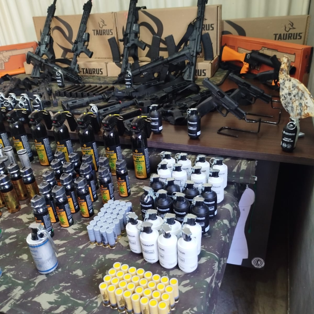 Guarda Municipal de Maringá recebe fuzis, pistolas e carabinas