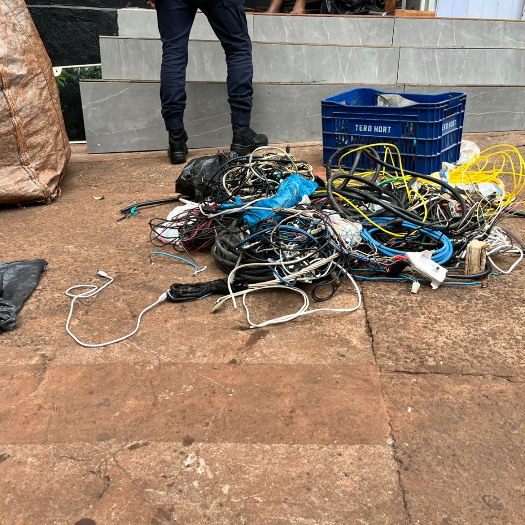 Receptadores de fiação furtada entram na mira da Guarda Municipal em Maringá