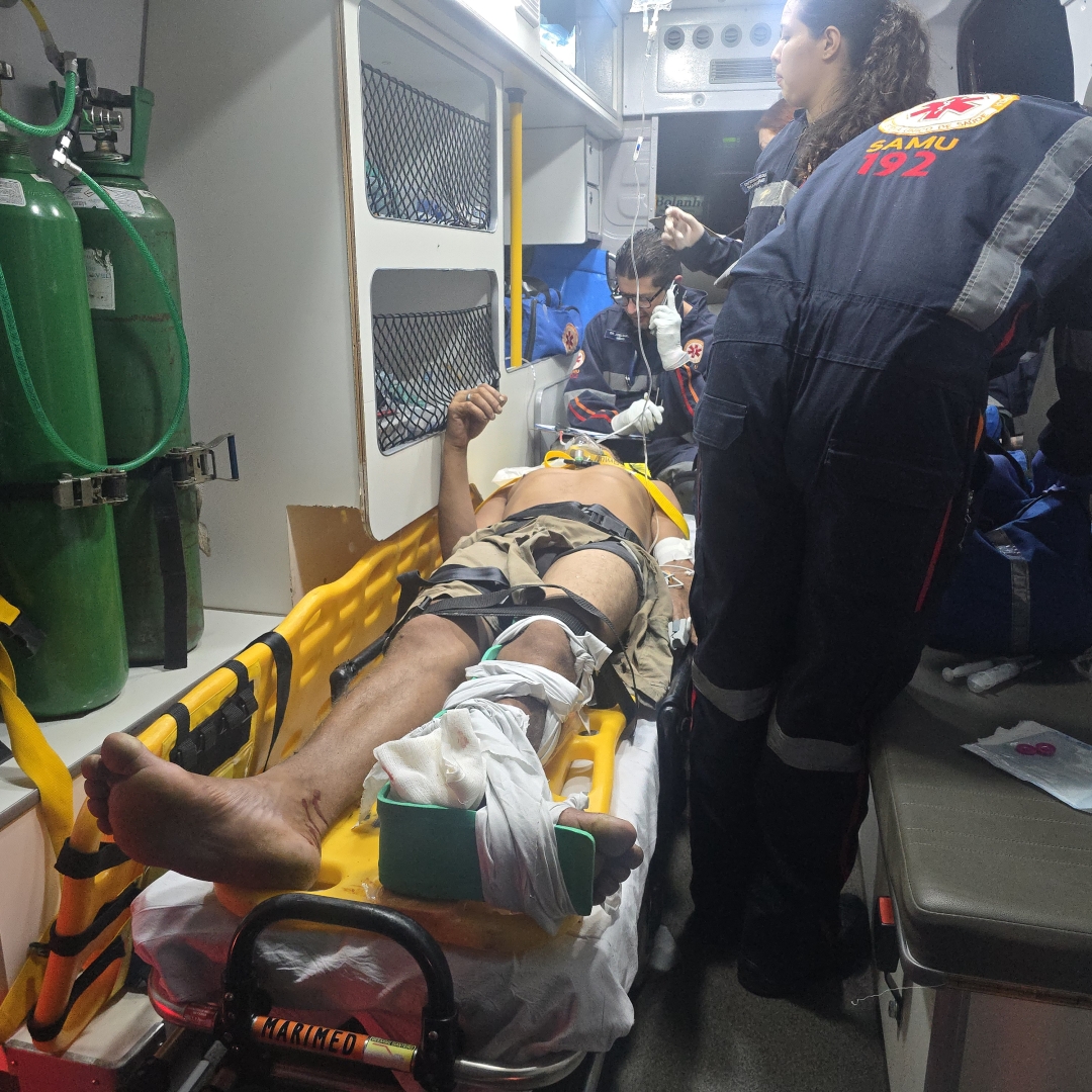 Pedestre é atropelado na PR-317 em Maringá e sofre fratura exposta