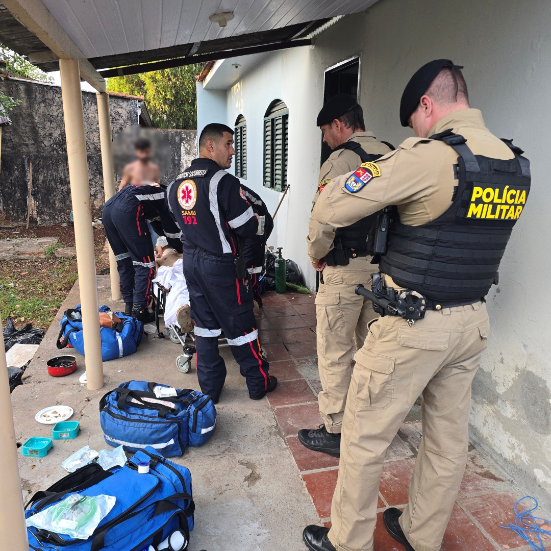 Briga em pensionato termina com homem gravemente ferido a facadas