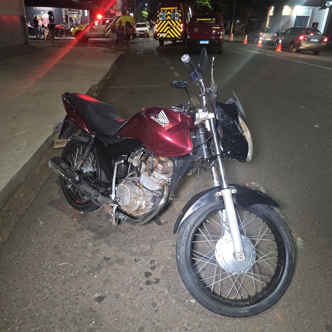 Senhora de 66 anos é atropelada por motociclista sem habilitação em Maringá