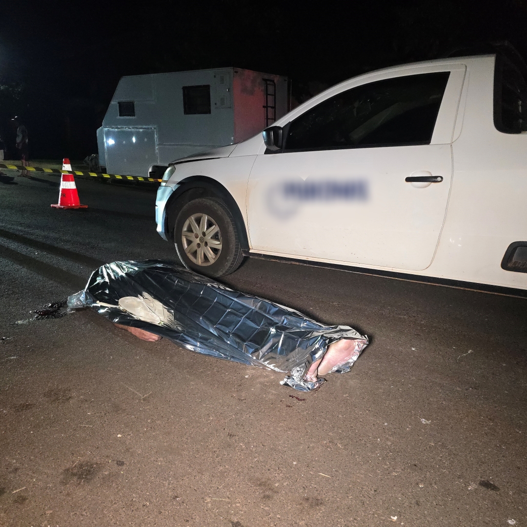 Trabalhador morre após ser atropelado por utilitário no distrito de Iguatemi