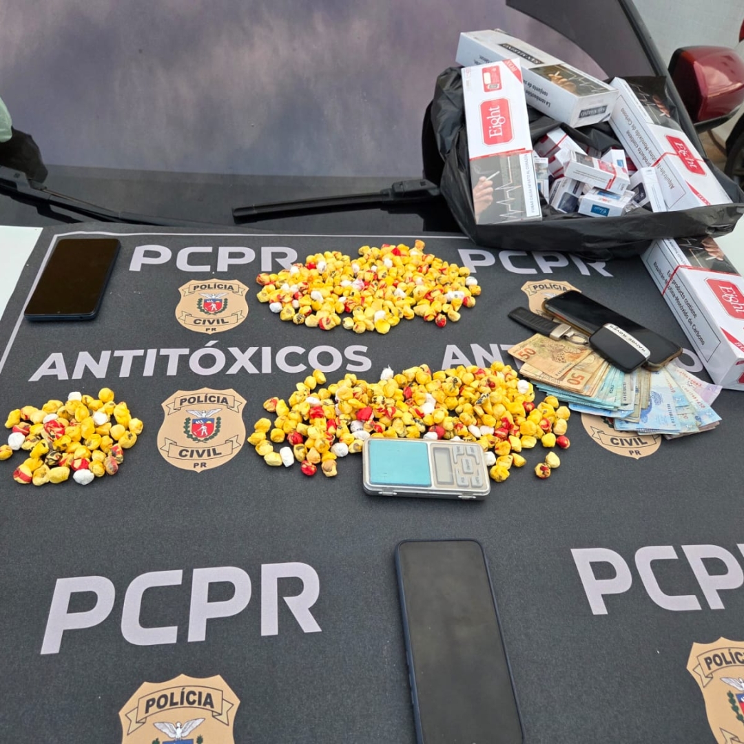 Dono de bar é preso em Maringá com grande quantidade de drogas