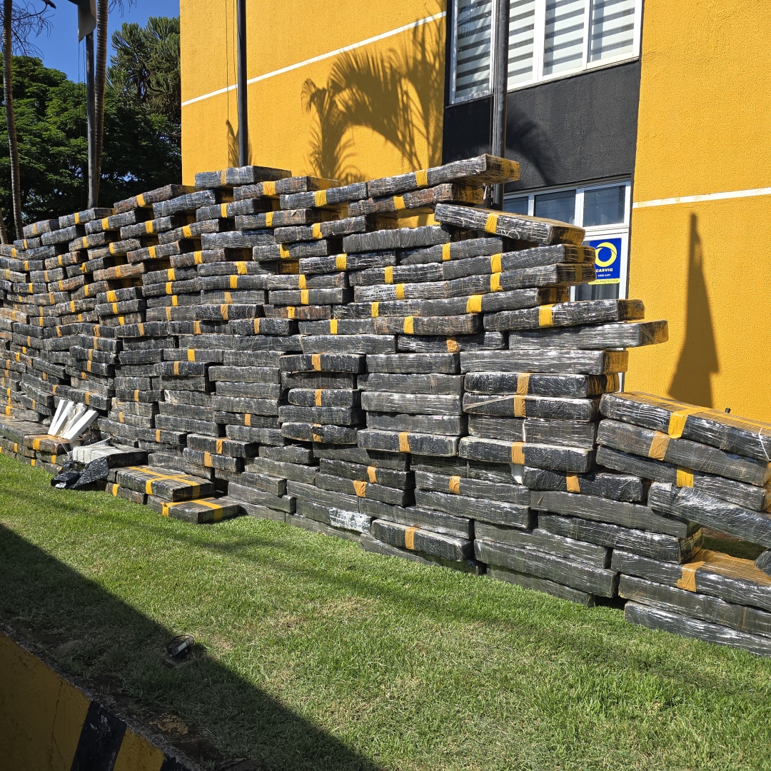 Quase três toneladas de maconha são apreendidas em carreta com carga de soja na PR-323