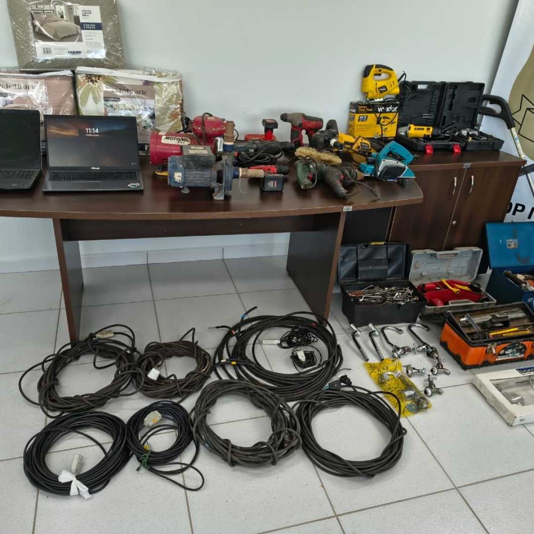  Mandado de busca revela grande quantidade de produtos furtados em residência de Maringá