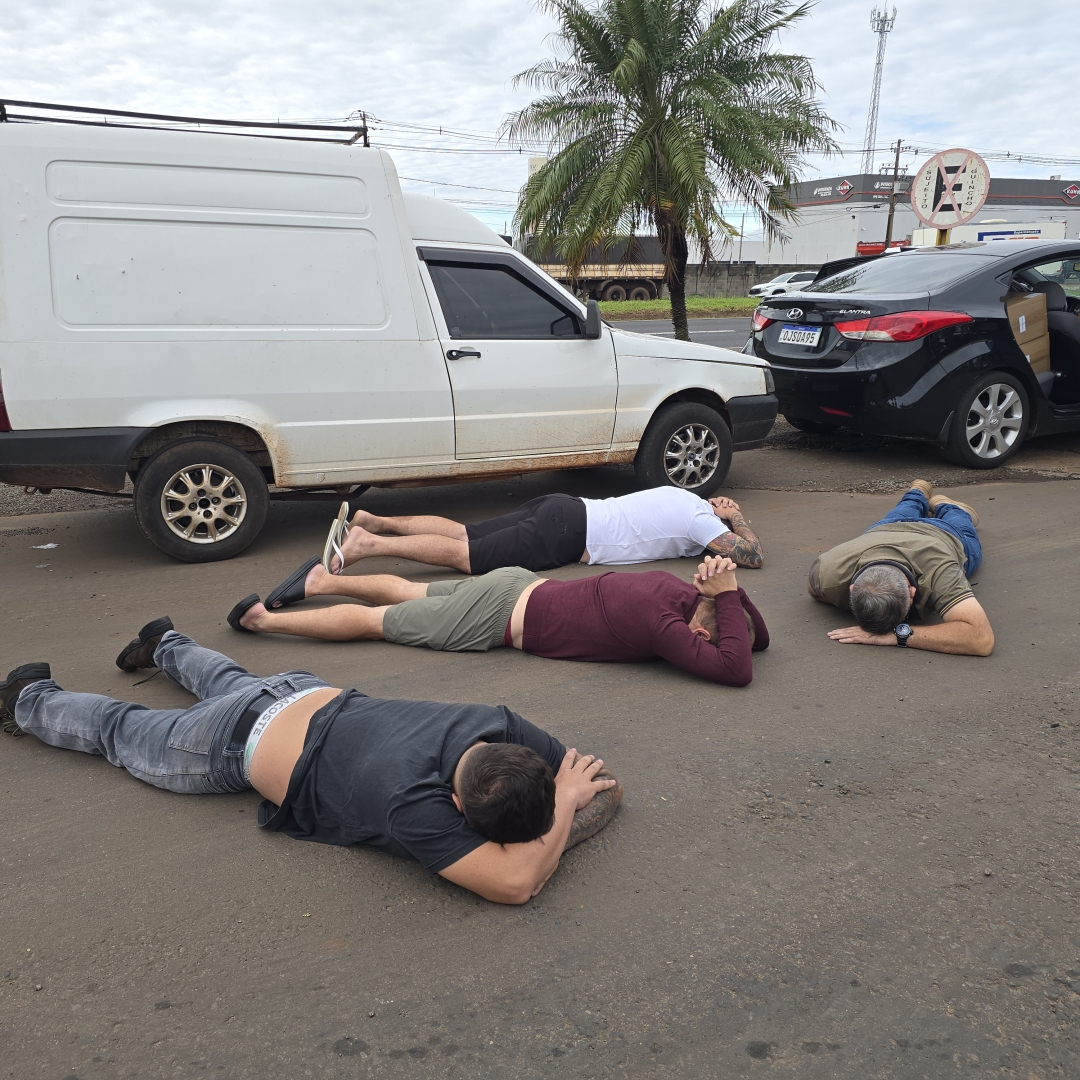 Operação policial apreende drone agrícola de R$ 200 mil e detém quatro homens em Maringá