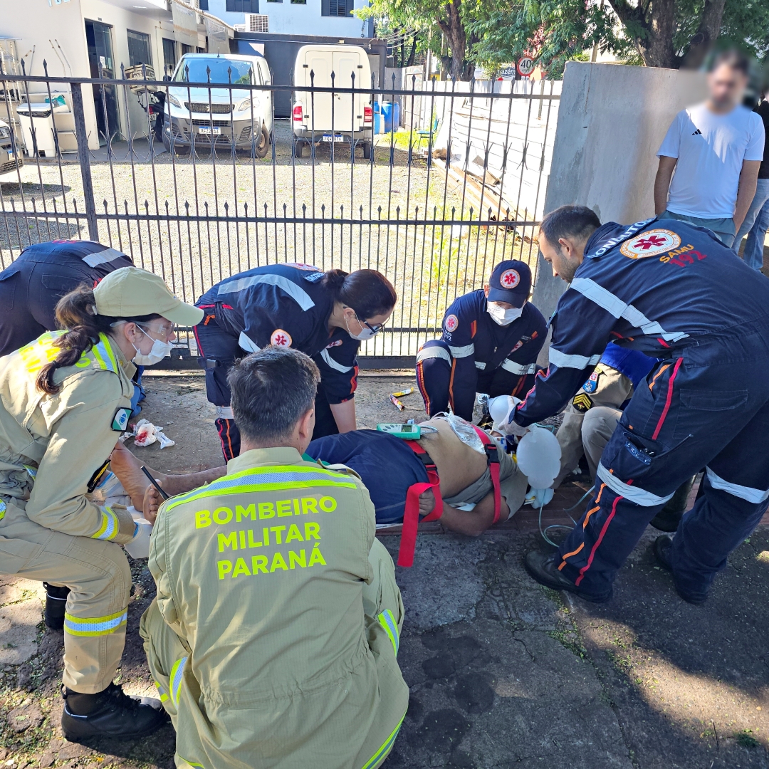 Homem é intubado após sofrer acidente com scooter elétrica no Jardim Alvorada