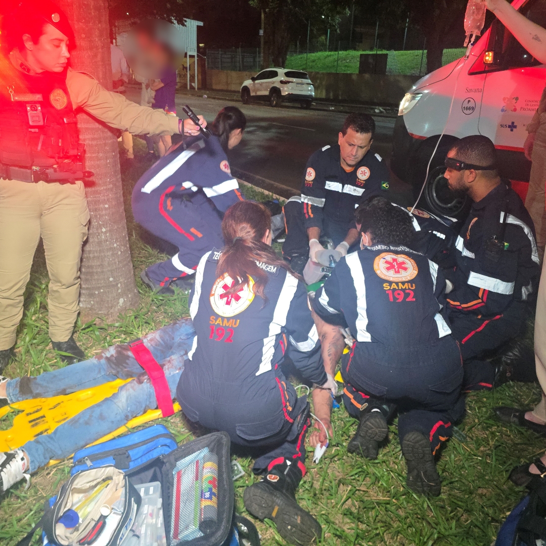 Homem é brutalmente espancado na Avenida São Paulo e fica em estado crítico em Maringá