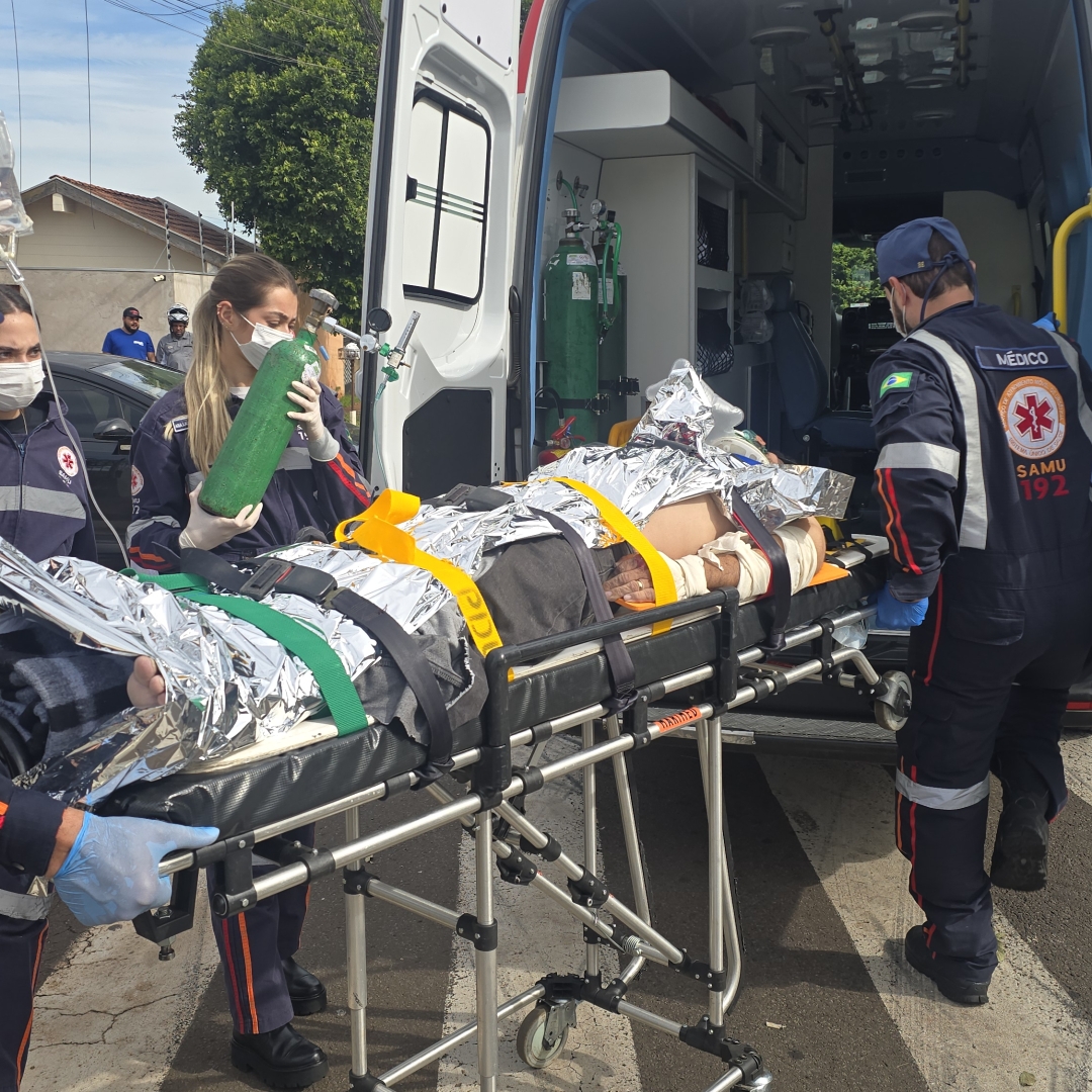 Motociclista fica em estado gravíssimo após colisão no Conjunto Cidade Alta