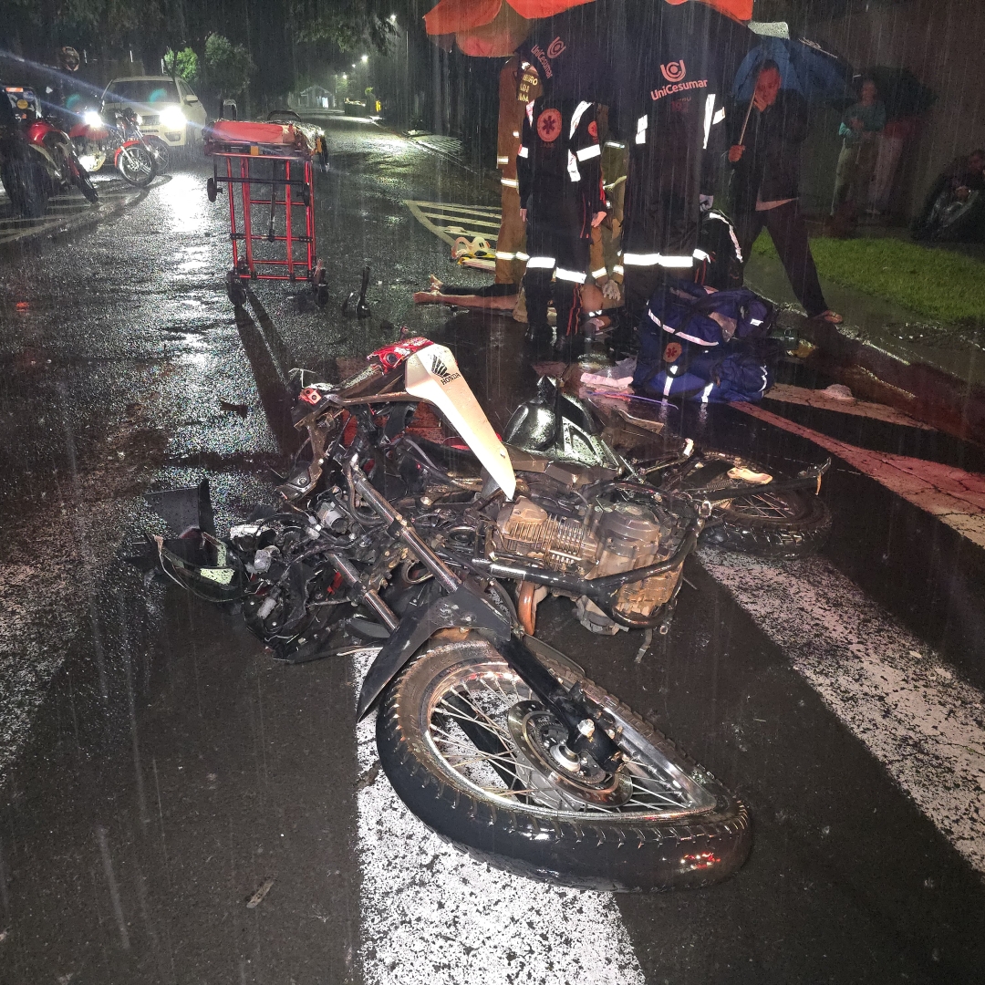 Noite de tensão em Maringá: motoboy morre, motorista foge e caso termina com disparos de arma