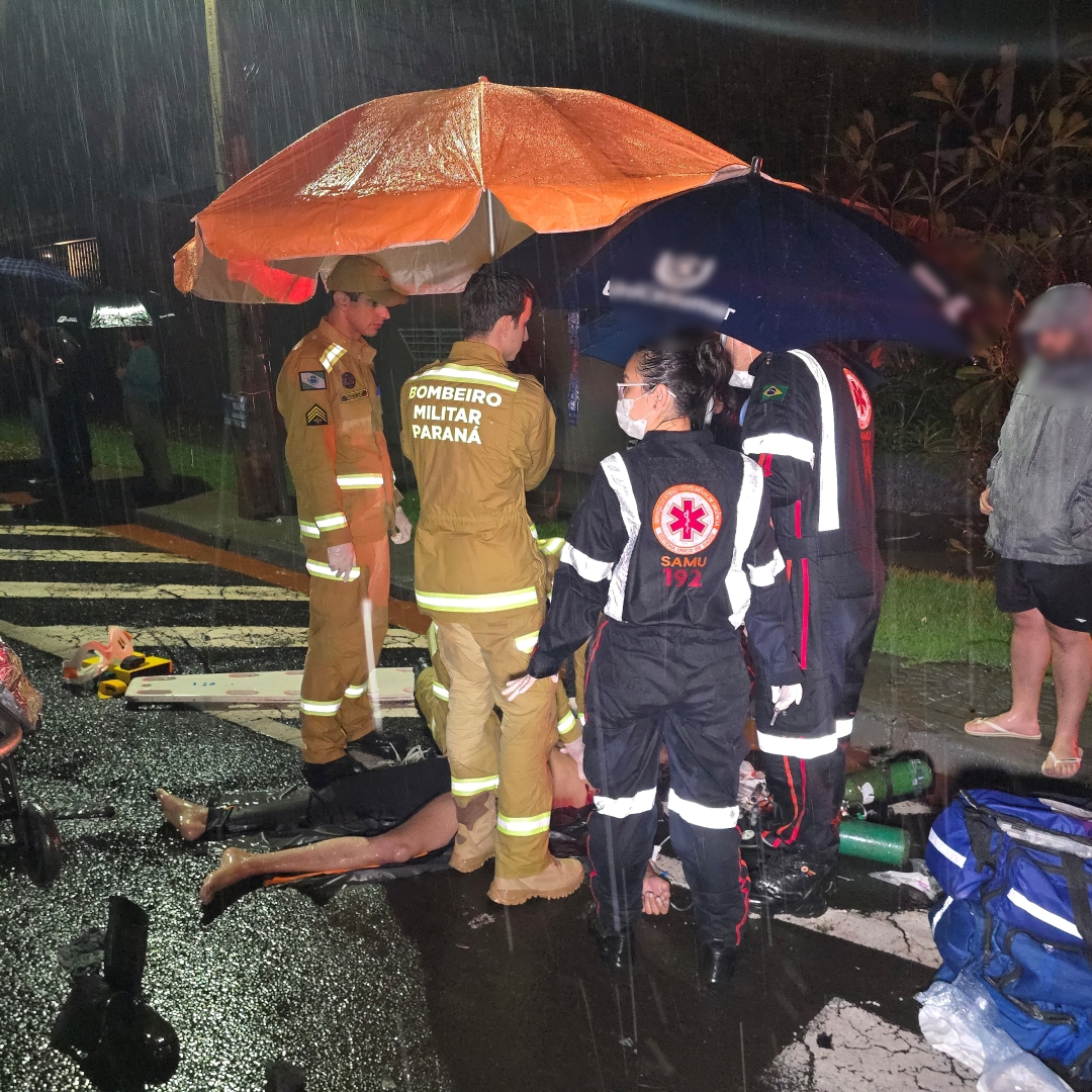Noite de tensão em Maringá: motoboy morre, motorista foge e caso termina com disparos de arma