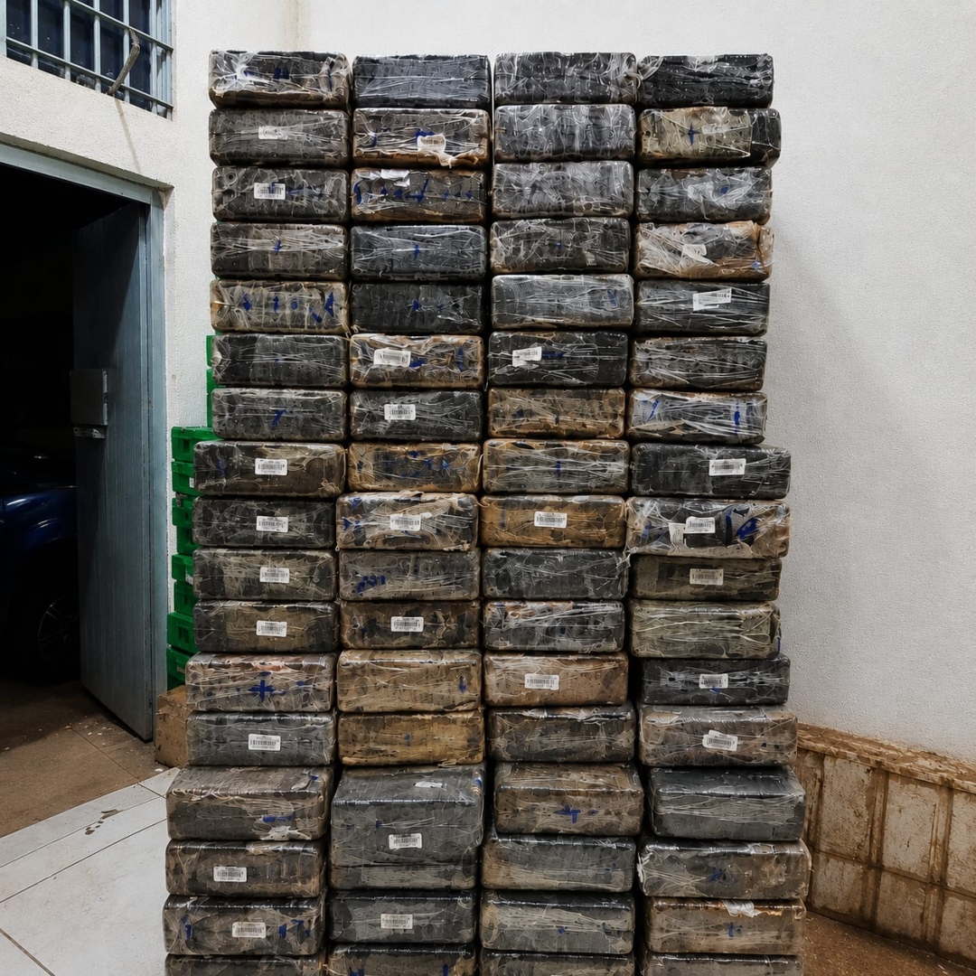 PRF apreende quase uma tonelada de maconha após perseguição na região de Maringá