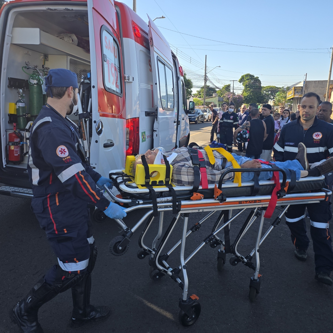 Idoso de 81 anos é atropelado por motoboy na Avenida Anchieta, em Sarandi