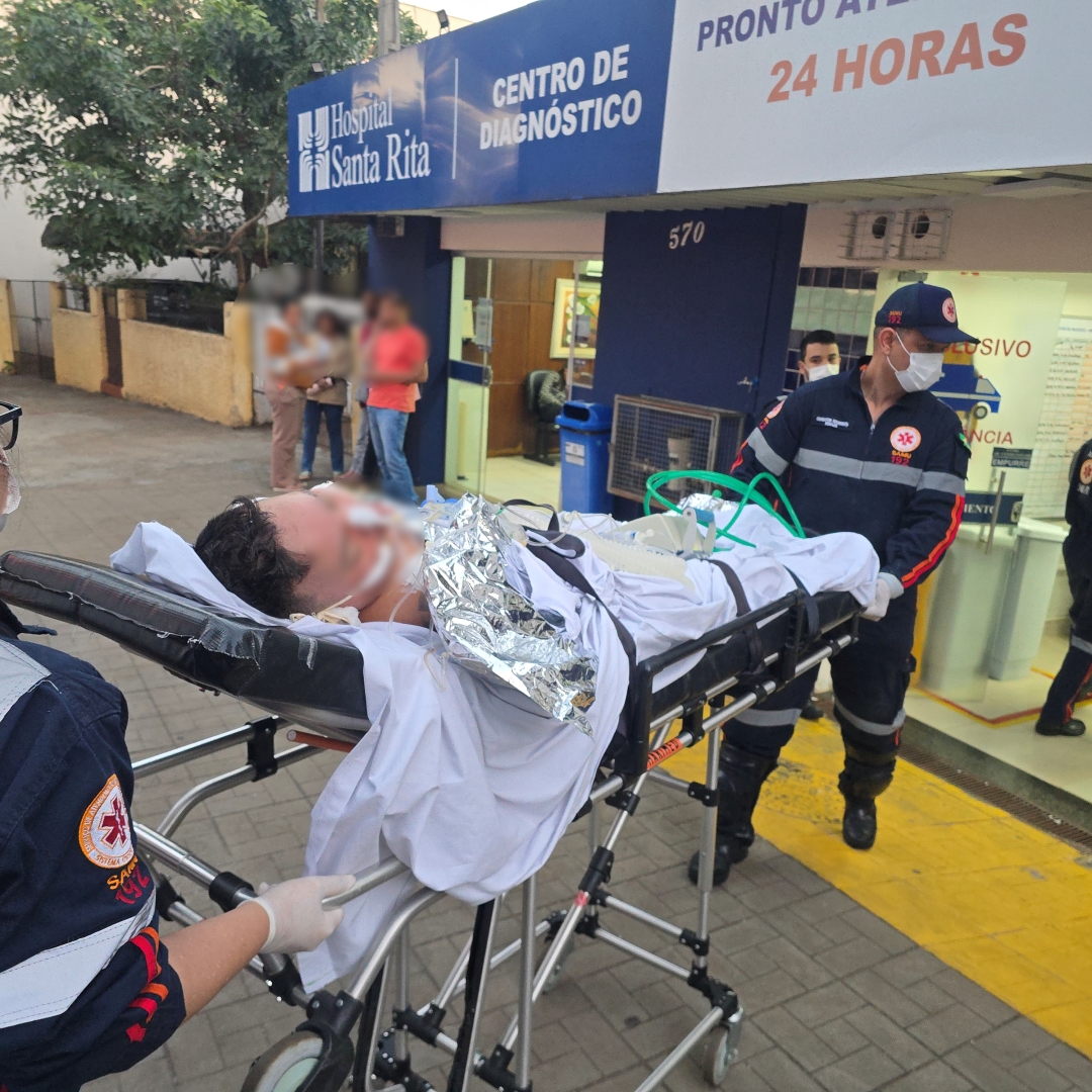 Homem e mulher sofrem queimaduras graves após explosão em reunião familiar em Mandaguari