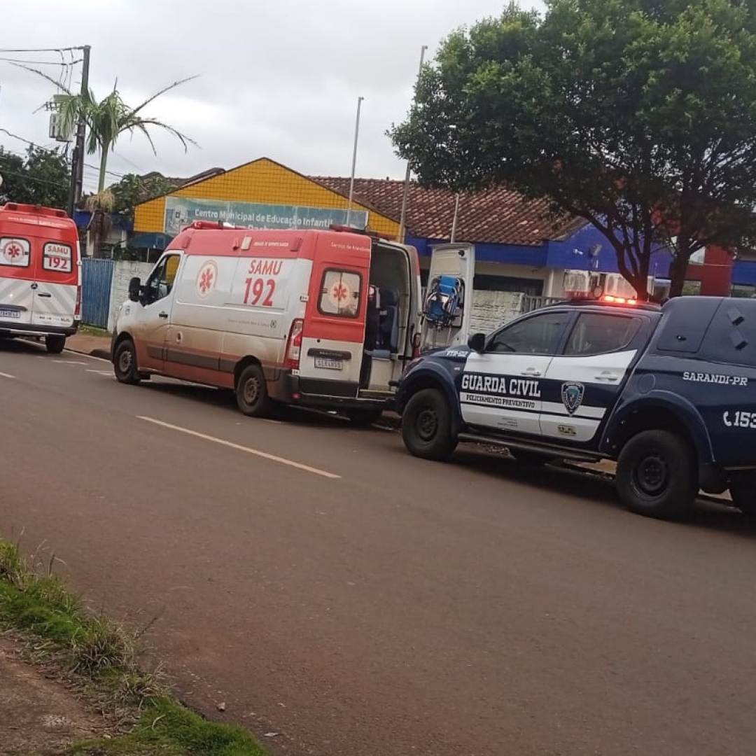 Bebê de 9 meses sofre queimaduras graves durante banho em CMEI de Sarandi
