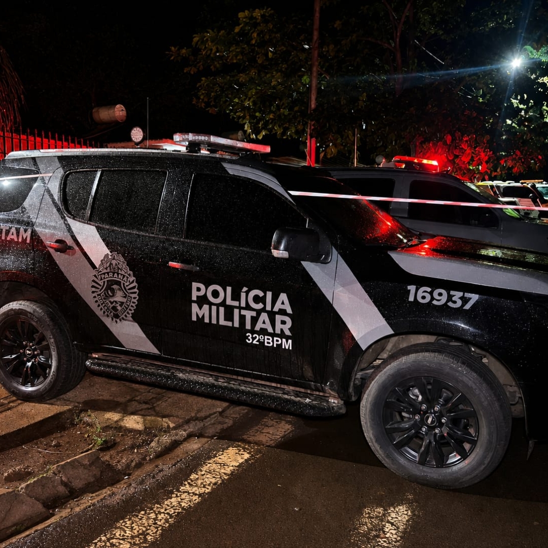Suspeito invade casa com criança, troca tiros com a polícia e morre em Marialva