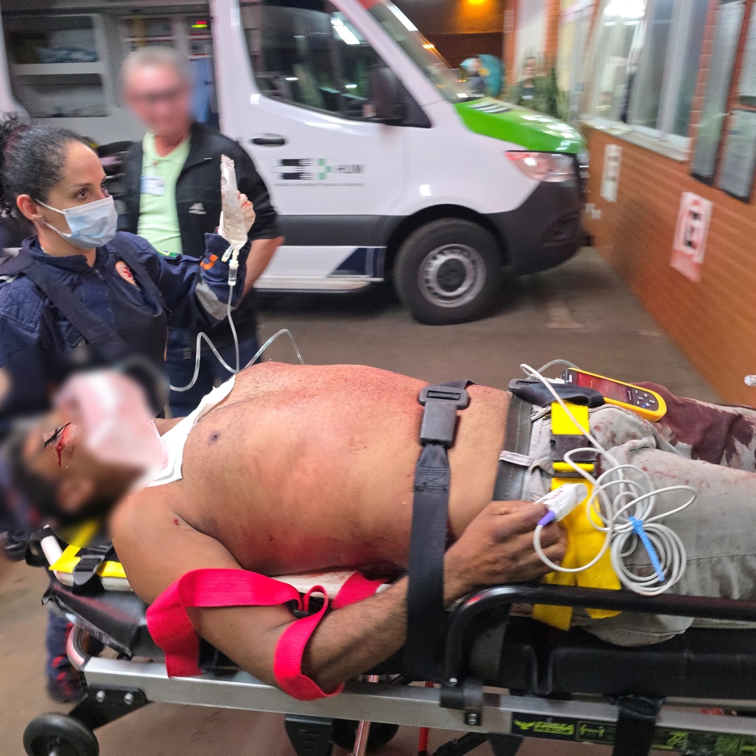 Homem é atacado a facadas na Avenida 19 de Dezembro e sofre perfurações nos pulmões
