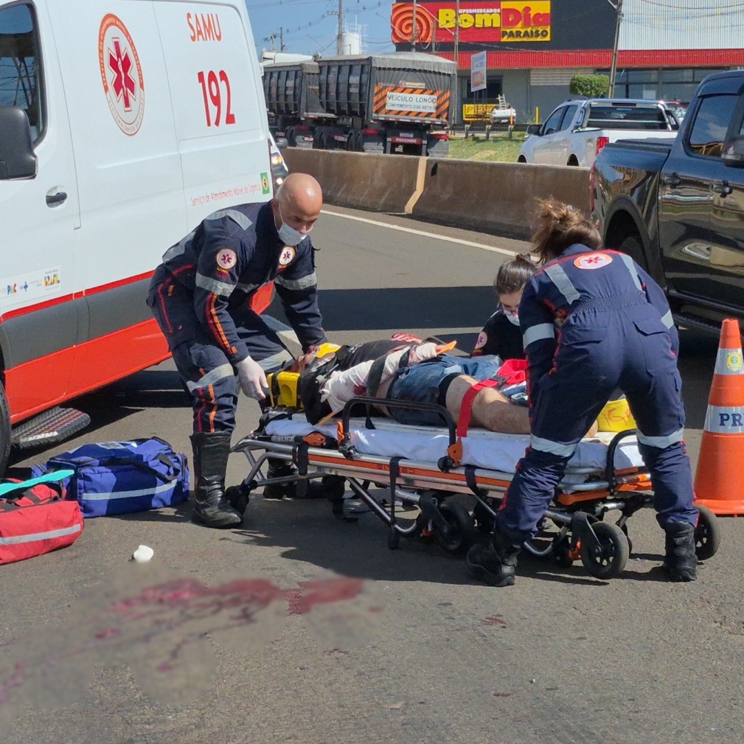Atropelamento no Contorno Norte deixa homem em estado grave; vítima tentou atravessar a pista
