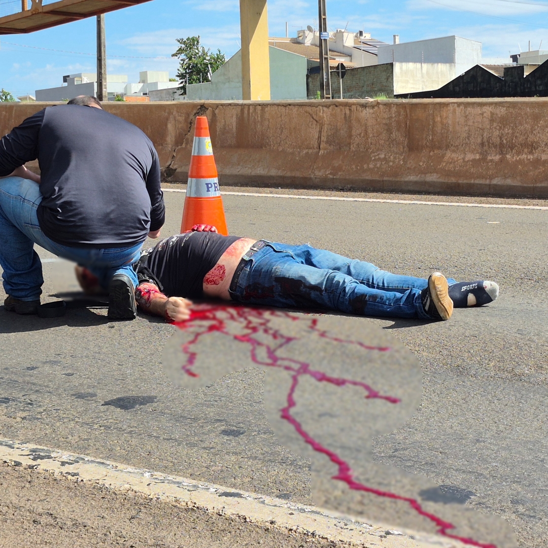 Atropelamento no Contorno Norte deixa homem em estado grave; vítima tentou atravessar a pista